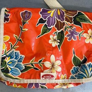 Vintage Kitsch Kitchen Orange Messenger Bag